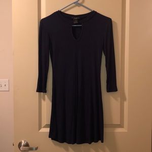 Sweater Dress with keyhole neck line